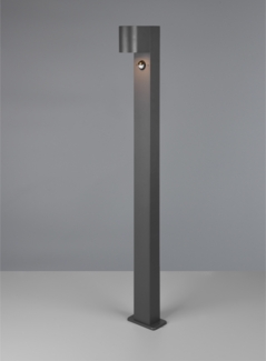 TRIO Leuchten LED Pollerleuchte, Bewegungsmelder, LED wechselbar, warmweiß, mit Bewegungsmelder, 100cm Anthrazit, Wegbeleuchtung Garten beleuchten