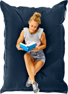 Green Bean® Outdoor Sitzsack, waschbar & wetterfest, Polyester-PVC-Stoff, Dunkelblau, 120x160 cm, 270 Liter