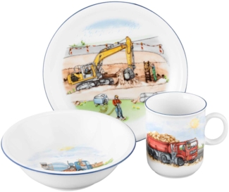 Seltmann Weiden Compact Kindergeschirr Set 3-teilig - Auf der Baustelle - DS