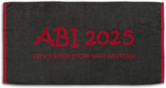 Abi Strandlaken 2025 Anthrazit Kaminrot 80x160 cm 80 x 160 cm