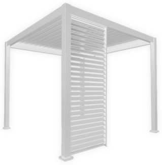 Mirador Seitenwand für 3,6m Pergola, weiß