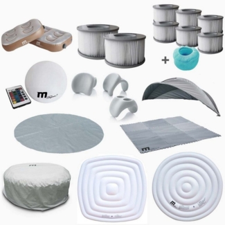 Aufblasbare Thermoabdeckung für quadratische MSpa Whirlpools 6 Personen