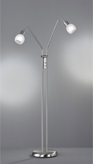 Reality Leuchten LED Stehlampe, LED wechselbar, mit Leselampe, klein-e Design-klassiker Ecke Bürobeleuchtung, H 125cm