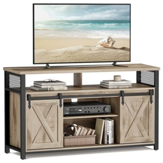 Vasagle Lowboard TV-Schrank, Lange 135 cm, für Fernseher bis zu 60 Zoll