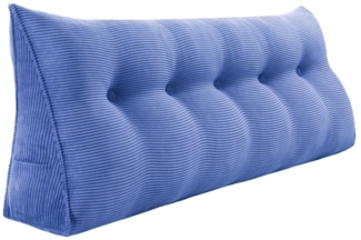VERCART Keilkissen, Jeansblau, Cord, 50 x 20 x 160 cm