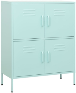 vidaXL Lagerschrank Minzgrün 80x35x101,5 cm Stahl 336140