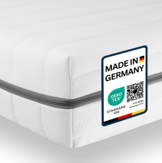 Kaltschaum Matratze 90x190, Orthopädische 7 Zonen Matratze, Härtegrad H2 H3