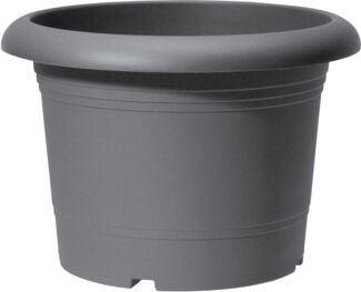 Scheurich Pflanzgefäß Oliver Ø 20 x 22 cm metallic grau