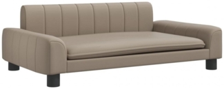 vidaXL Kindersofa Cappuccino 90x53x30 cm Kunstleder
