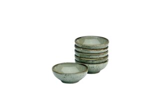 CreaTable 22079 Nature Collection Sojaschale 8 cm, stone (6er Pack)