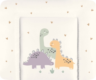Zöllner Wickelauflage Softy Rand 3-seitig abgesteppt 85x75 Little Dinos