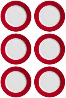 Ritzenhoff & Breker DOPPIO Dessertteller 20 cm rot 6er Set