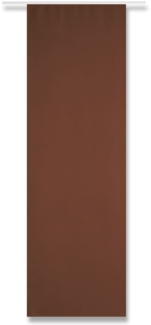 Flächenvorhang "blickdicht" - Schiebegardine in BxL 60x245cm ( Braun ) - ohne Flächenvorhangtechnik - Gardine, Vorhang mit Klettband