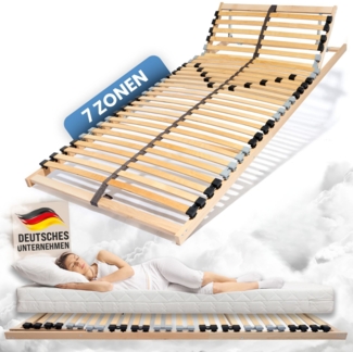 Coemo 7-Zonen Lattenrost ERGO K 90x190 Kopfteil verstellbar, 26 Leisten Selbstbausatz
