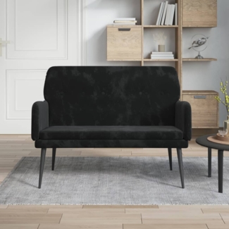 vidaXL Sitzbank Schwarz 108 x 79 x 79 cm Samt [351419]