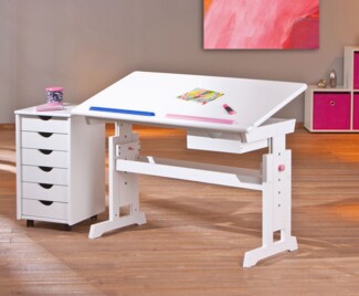 Kinderschreibtisch 'Baru' inkl. Rollcontainer 'Simon'