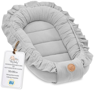 Totsy Baby Kuschelnest Warmes Nestchen Baby 90x50 cm Grau