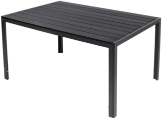 Aluminium XXL Gartentisch Esstisch Balkontisch Gartenmöbel Non-Wood 180x90 cm