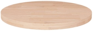 vidaXL Runde Tischplatte Ø50x1,5 cm Unbehandeltes Massivholz Eiche 342895