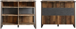 Bar Plano / Prime , Holzwerkstoff , Grau, Holzfarben , 140 x 105 x 48 cm