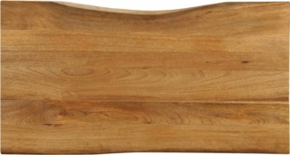 vidaXL Tischplatte mit Baumkante 110x60x2,5 cm Massivholz Mango 370767