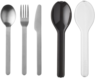 Mepal ELLIPSE Besteck-Set 3-teilig Nordic Black - A