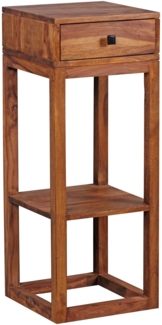 Wohnling 'PATAN' Beistelltisch, Holz Massiv Sheesam, 90 x 35 x 35 cm