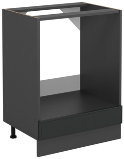 Vicco Herdumbauschrank R-Line, Anthrazit Landhaus/Anthrazit, 60 cm ohne Arbeitsplatte