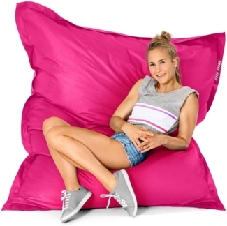 Green Bean® Sitzsack, waschbar, Polyester-PVC-Stoff, Pink, 140x180 cm, 380 Liter