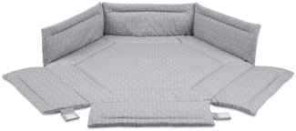 FabiMax Laufgittereinlage 6-eckig (115x100 cm), mit Seitenschutz, Obermaterial aus 100% Baumwolle
