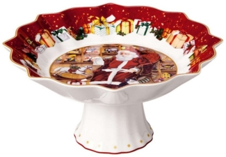 Villeroy & Boch Toy's Fantasy Schale auf Fuß ø 25 cm "Santa liest Wunschzettel" - DS