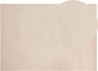 Kunstfellteppich Kaninchen beige 160 x 230 cm MIRPUR