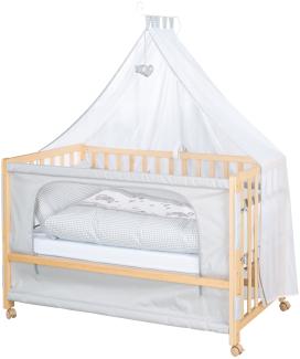 roba Roombed 'Jumbotwins' - 60 x 120 cm - Beistellbett zum Elternbett mit kompletter Textilausstattung