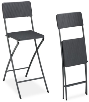 2er Set Barhocker Rattan