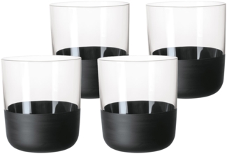 Villeroy & Boch Manufacture Rock Whiskybecher 4-teilig 250 ml schwarz
