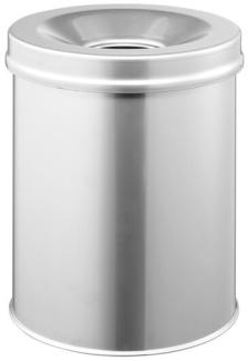 Durable 'Safe' Papierkorb, Stahl, Silber, 15 Liter