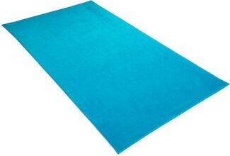 Vossen Strandtuch Beach Club, Frotteevelours (1-St), Badetuch, Uni Farben, mit Schriftzug