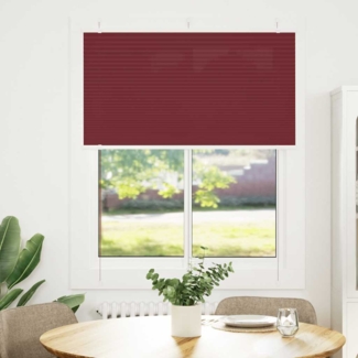 vidaXL Plissee Bordeauxrot 110x100 cm Stoffbreite 109,4 cm Polyester 4015230