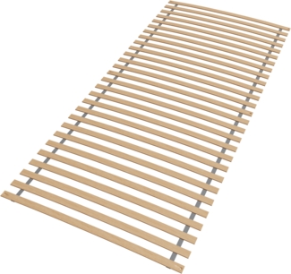Rollrost 120x200, Ergonomischer Lattenrost aus Buchenholz, 28 Latten, Hergestellt in Deutschland, fertig montiert und gerollt, Traglast 130kg
