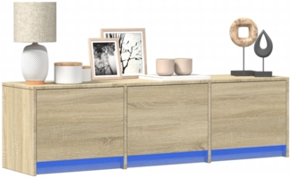 vidaXL TV-Schrank LED Sonoma-Eiche 140x34x40 cm Holzwerkstoff 852245