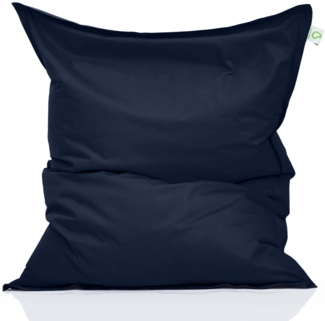 Green Bean® Sitzsack, waschbar, Polyester-PVC-Stoff, Navy Dunkelblau, 140x180 cm, 380 Liter