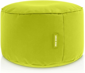 Green Bean® Sitzsack-Hocker 45x25cm mit EPS-Perlen Füllung - Sitz-Pouf für Sitzsäcke - Sitzhocker für Kinder und Erwachsene - Hellgrün