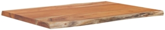 vidaXL Tischplatte 50x40x2,5 cm Rechteckig Massivholz Akazie Baumkante 370607