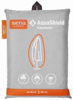 Ampelschirm-Schutzhülle AquaShield 240 / Ampelschirmhülle AquaShield , Grau , 68 x 240 x 0 cm