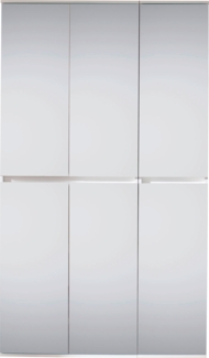 Garderobenschrank 'Mirror', 6-türig, Aufbaumaß (BxHxT) 111 x 191 x 34 cm, weiß