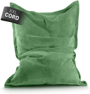 Lumaland Sitzsack Classic XXL Cord | Riesen Sitzsack XXL mit Softer Rippenstruktur – ideal zu Cord Sofa & Sessel Indoor Bean Bag für Wohnzimmer, Schlafzimmer & Co. - 380 L, 140x180 cm