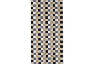 Cawö Handtücher Cawö Handtuch Lifestyle Cube 7047, 37 Kiesel, Baumwolle (1-St)