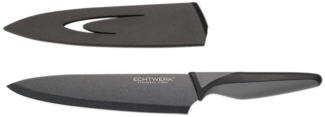 ECHTWERK 'EW-SS-0110' Kochmesser mit Klingenschutz, Edelstahl schwarz, 20 cm