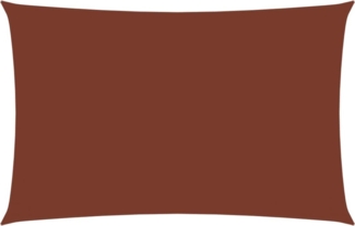 vidaXL Sonnensegel Oxford-Gewebe Rechteckig 6x8 m Terrakotta-Rot