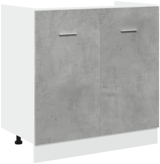 vidaXL Spülenunterschrank Lyon Betongrau 80x46x81,5 cm Holzwerkstoff 856076